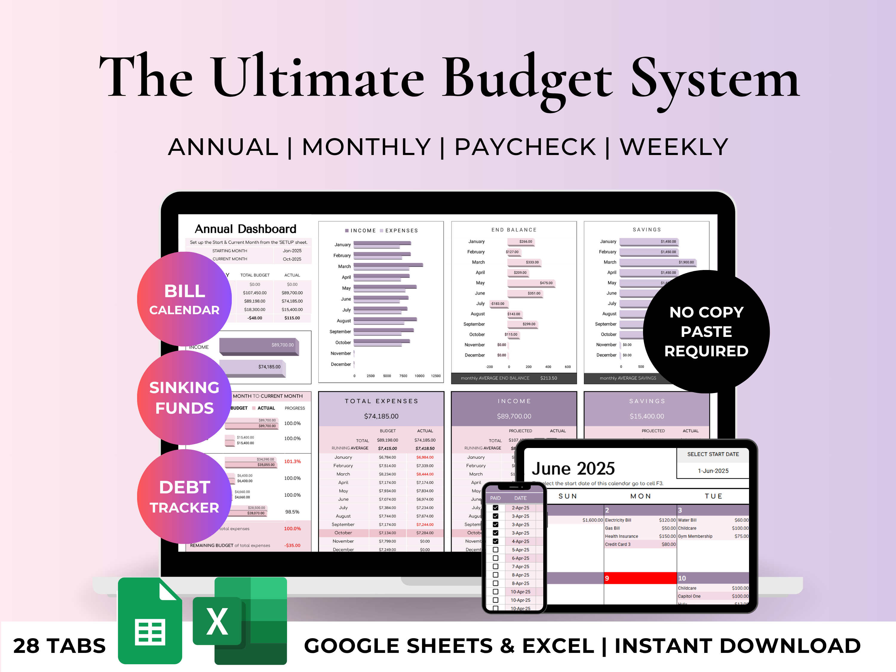 The Ultimate Budget System - Purple