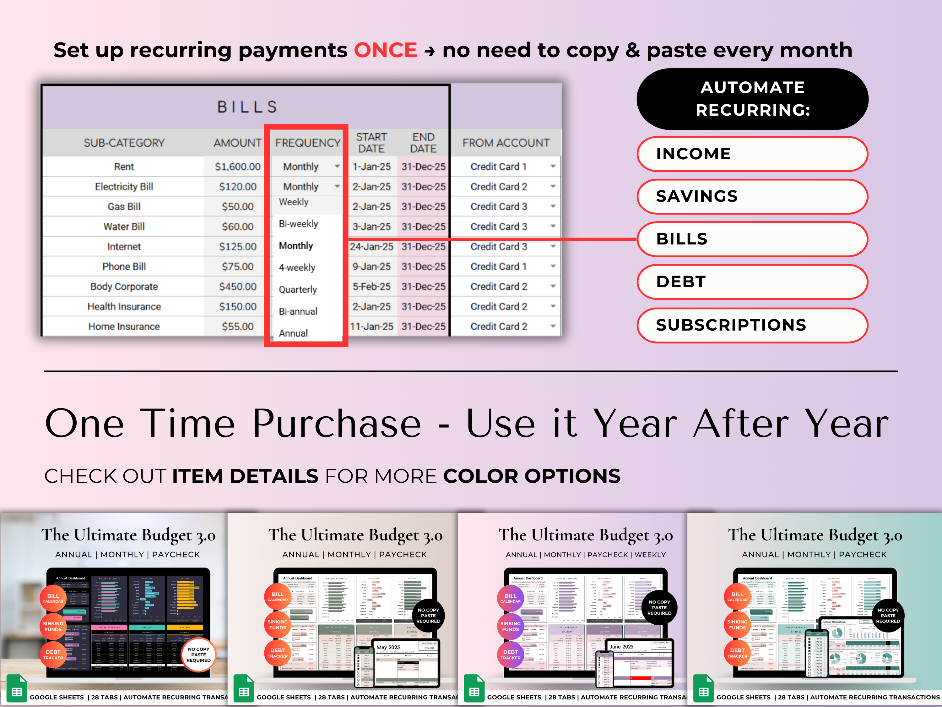 The Ultimate Budget System - Purple