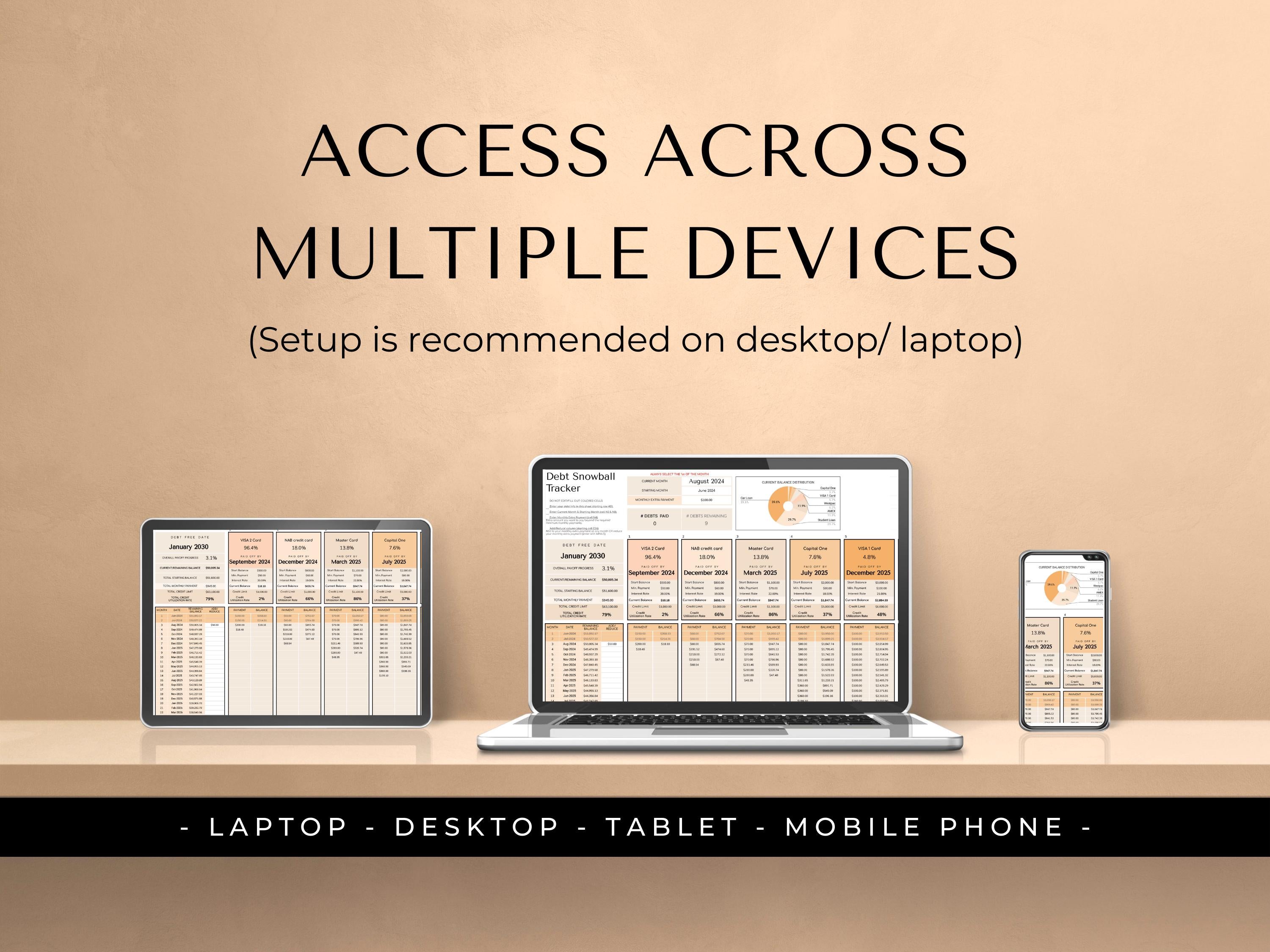 The Complete Debt Payoff Planner - Peach