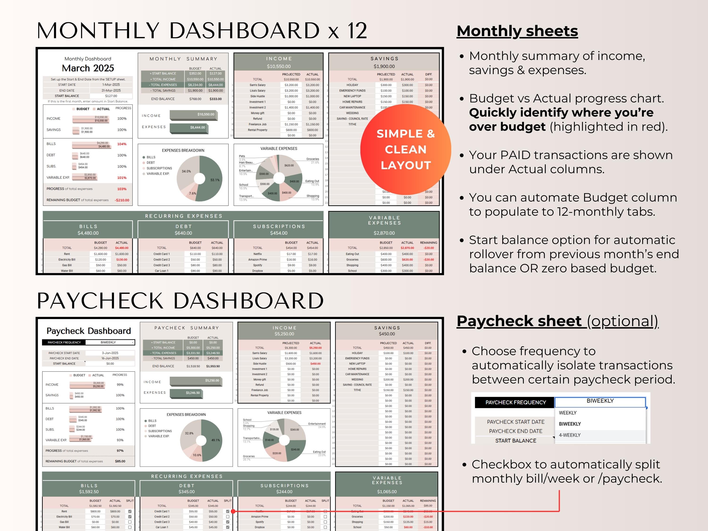 The Ultimate Budget System  - Beige