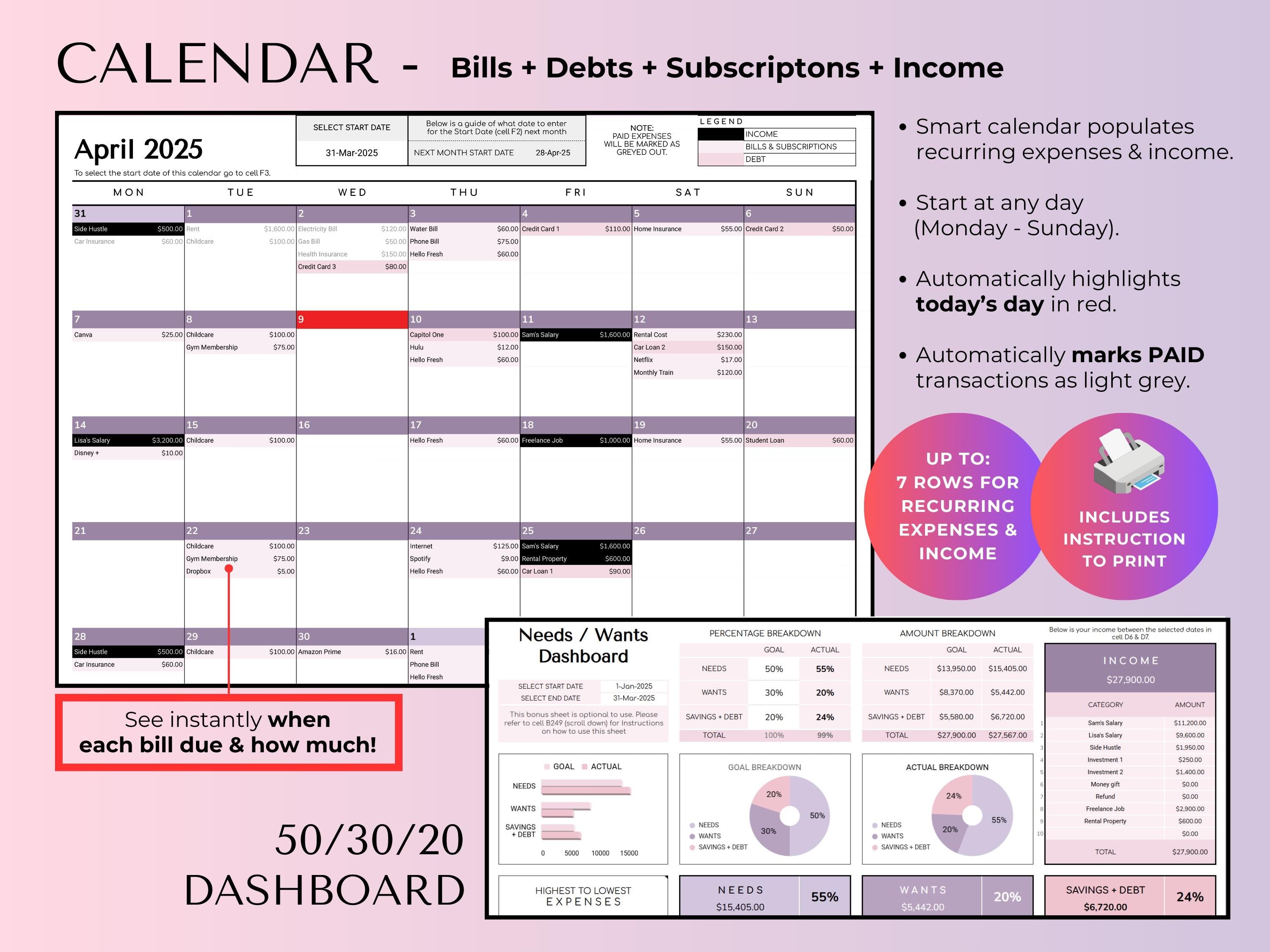 The Ultimate Budget System - Purple