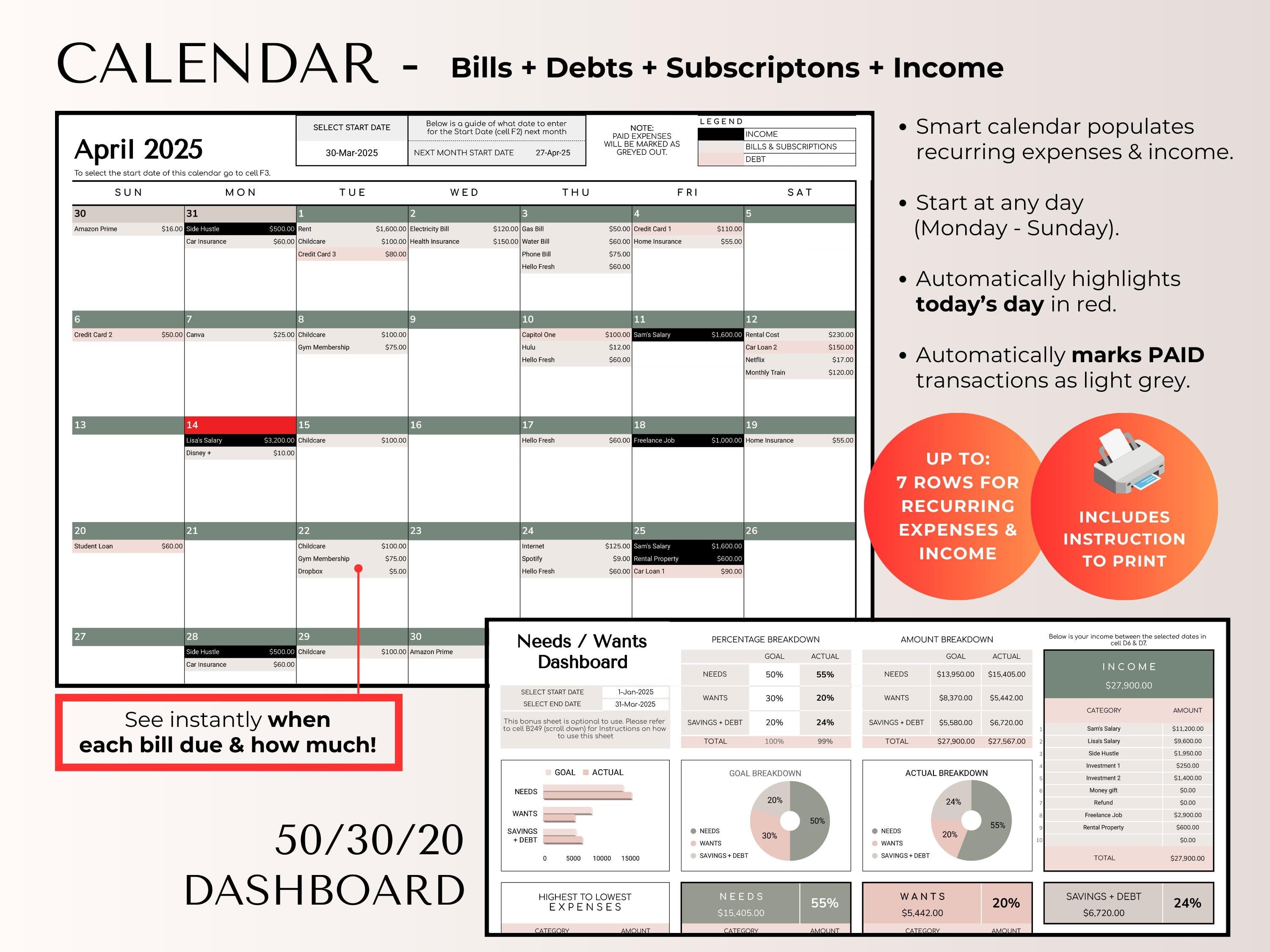 The Ultimate Budget System  - Beige