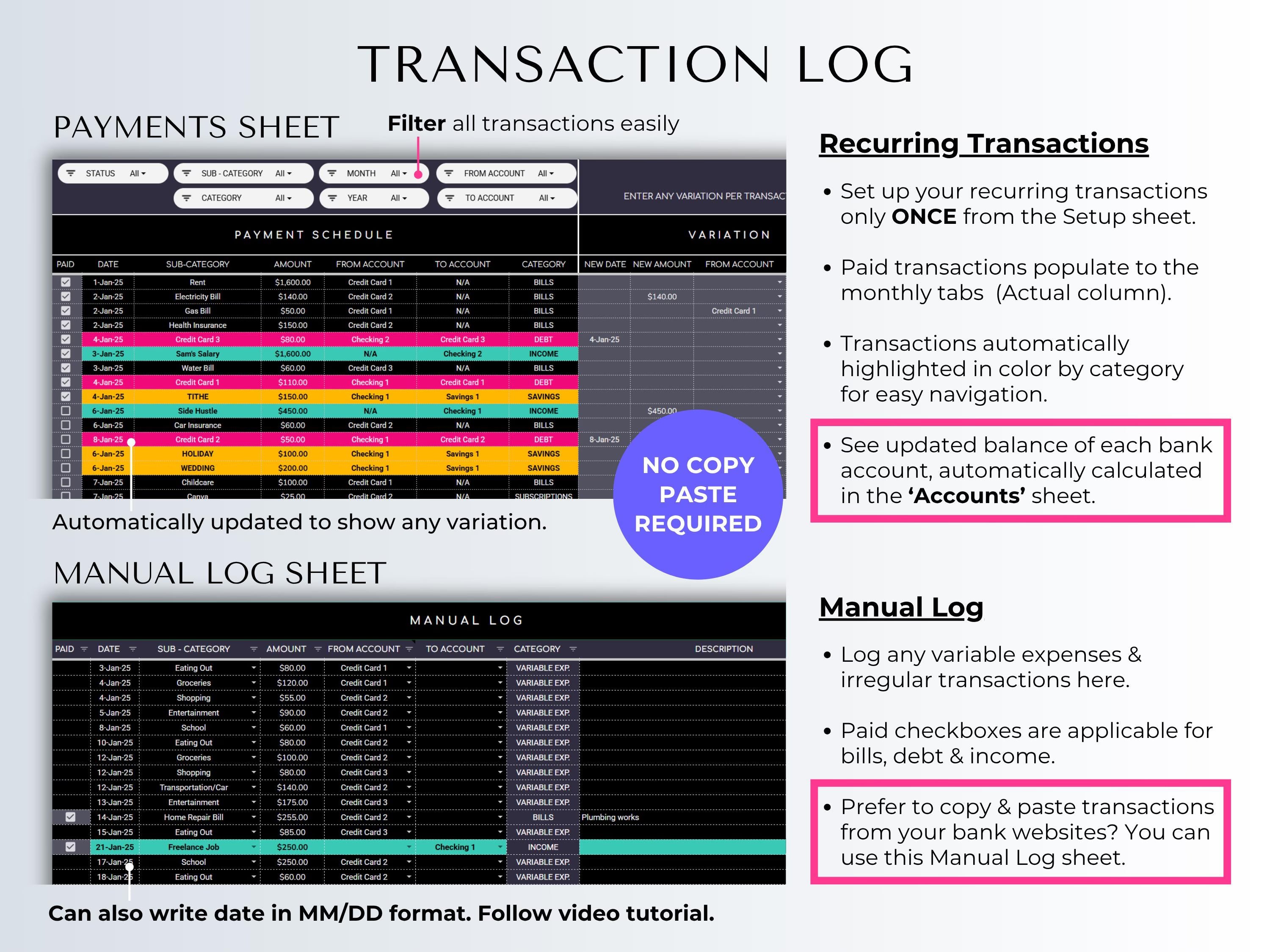 The Ultimate Budget System - Dark Mode
